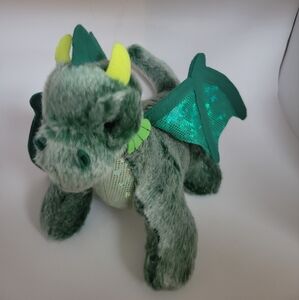 Russ Berrie Green Dragon 10 Inch Softie Whimsical Plush